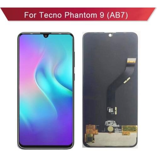 For Tecno Phantom9 Phantom 9 AB7 LCD Display With Touch Screen Digitizer Glass Panel Assembly Replacement