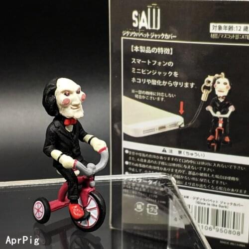 SAW Doll Figure Freddy Jason Horror Movie Series Phone Chain Ornaments Model