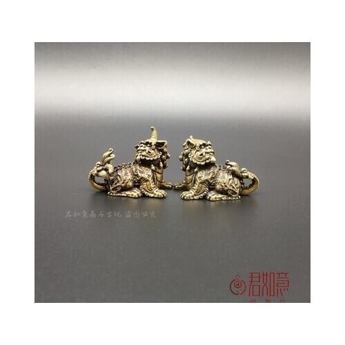 Exquisite antique brass (unicorn) ornaments