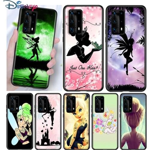 Cute Wendy Tinkerbell Silicone Cover For Huawei P40 P30 P20 Pro P10 P9 P8 Lite E Plus 2019 2017 5G Black Phone Case