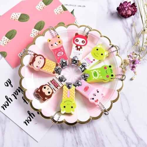New cute nail tools mini cartoon nail clipper cheap stainless steel finger scissors nail knife drop shipping