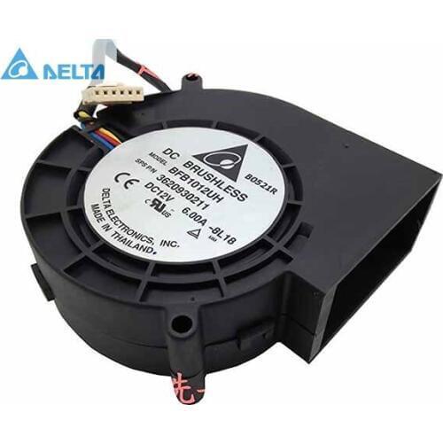 For delta BFB1012UH DC 12V 6A Cooling Fan Server Square Fan 97x97x33mm turbo blower super violent fan pwm fan