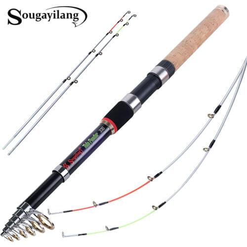 Sougayilang 2.7m-3.3m Feeder Fishing Rod Portable Telescopic Professional High Carbon Carp Lure Weight 120-180g De Pesca