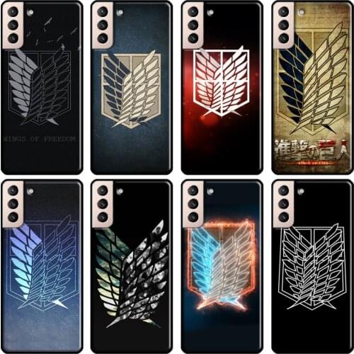 Shingeki no Kyojin Attack on titan Soft Cover For Samsung Galaxy S20 FE S8 S9 S10 Plus Note 10 Note 20 S21 Ultra Back Case
