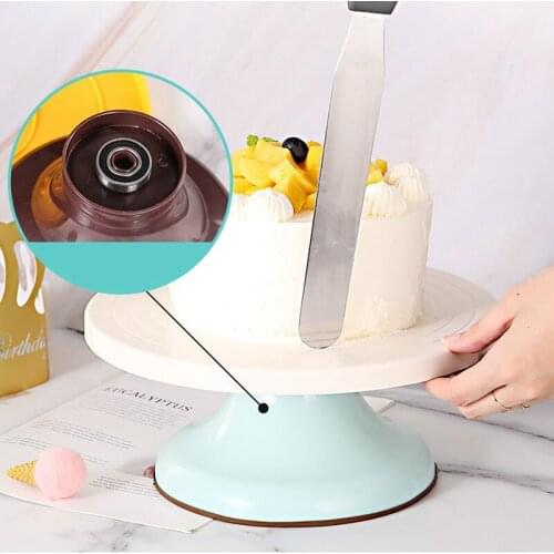 Silicone Rotary Table Pastry Supplies Cake Stand DIY Cake Turntable Baking Mold Cake Plate Rotating Round Cake Decorating Tools