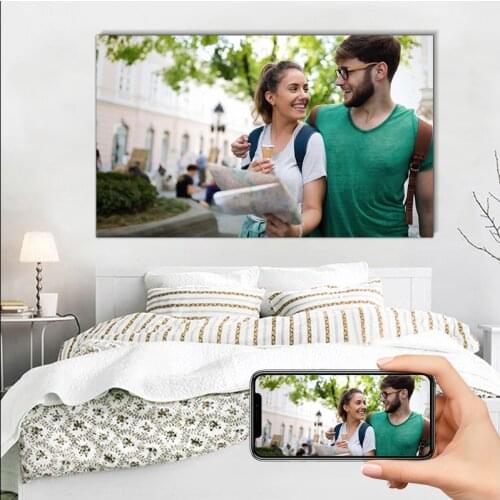 Modern Custom Photo Canvas Painting Childrens Family Picture Pet Wedding Photo Waterproof Poster Print DIY Frame Gift 60X80