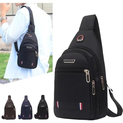 SUUTOOP Mens Multifunction Travel Shoulder Bag Sports Cross Body Sling Chest Bags Crossbody Pack Casual Messenger Pack For Male