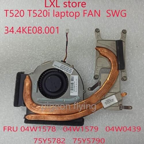 T520 FAN for Thinkpad T520 T520i laptop SWG radiator 34.4KE08.001 FRU 04W1578 04W1579 04W0439 75Y5782 75Y5790 100% test OK