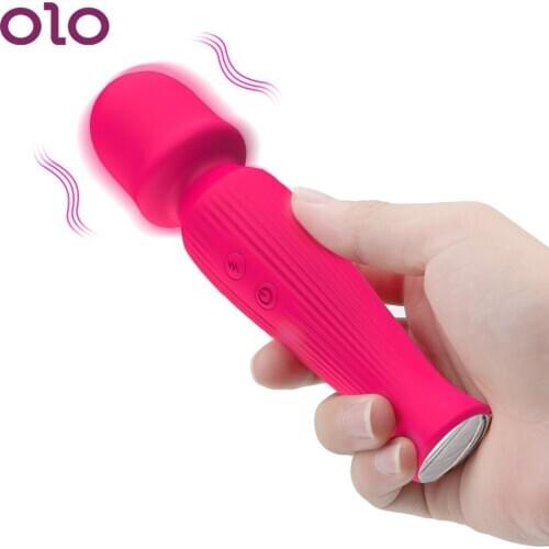 OLO 10 Modes Vibrator Magic Wand Clitoris Vagina Nipples Stick Vibrators Strong Vibrating Female Masturbator Sex Toys for Women