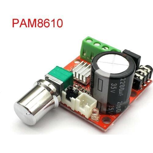12V Mini Hi-Fi PAM8610 Audio Stereo Amplifier Board 2X10W Dual Channel D Class Lowest Price