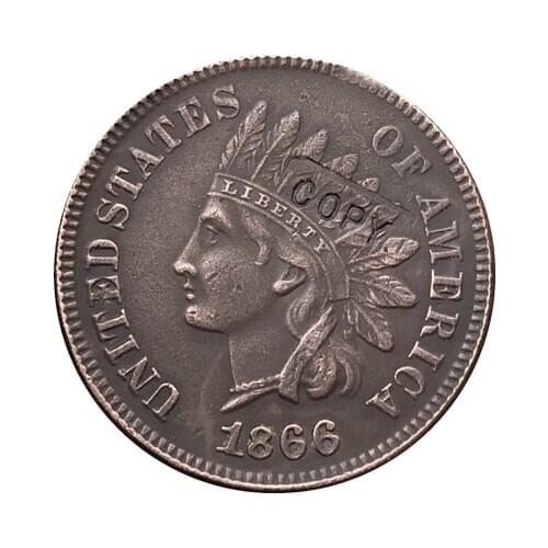1866 Indian head cents coin copy