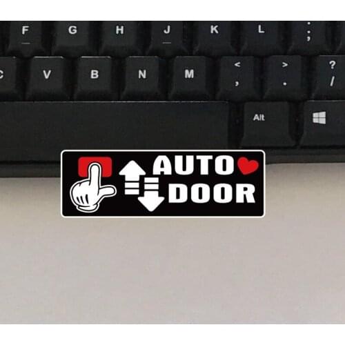 2Pcs Auto Door Mark Car Stickers Funny Window Vinyl Decals for Automobile Self Adhesive 8cmx2.6cm