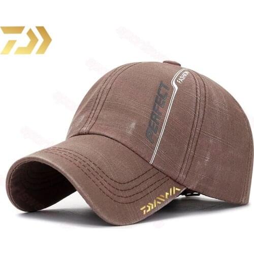 2021 Daiwa Fashion Fishing Sun Hat Men and Women Summer Sun Hat with Extended Brim Outdoor Riding Mountaineering Baseball Cap