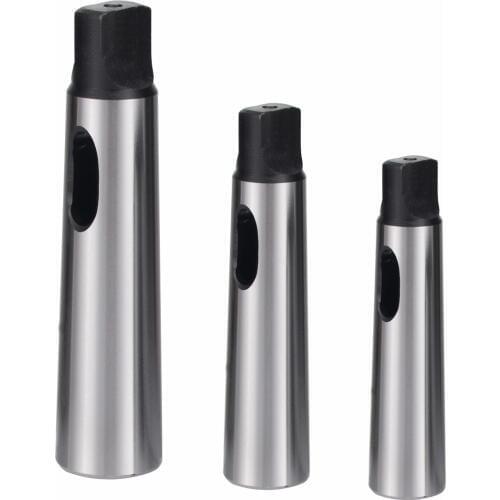 3pcs Carbon Steel Morse Taper Adapter Reducing Drill Chuck Sleeve MT1 to MT2 MT2 to MT3 MT3 to MT4 For Drilling Machine