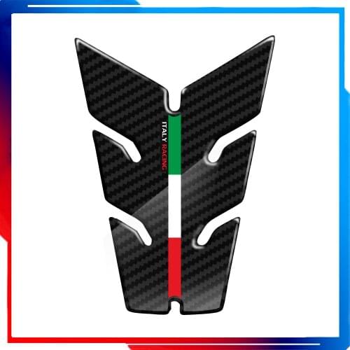 3D Carbon-look Motorcycle Tank Pad Protector Italy Racing Small Tankpad Case for Aprilia Ducati Panigale Benelli Etc
