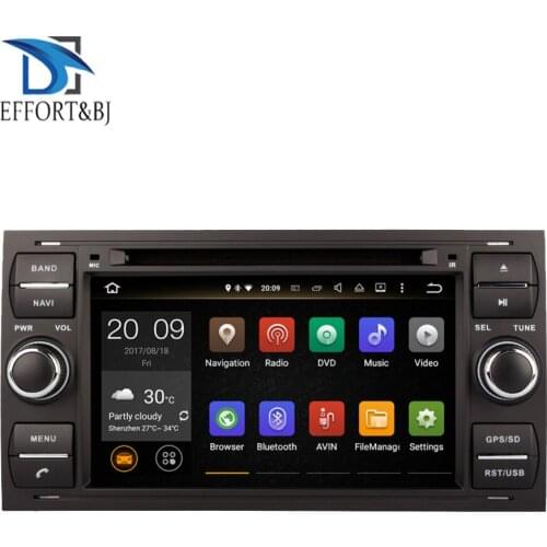 Android 9.0 Octa Core 4GB RAM Car DVD GPS Navigation For Ford Focus/Mondeo/S-max/Connect 2005-2007 black Car Radio Stereo Wifi