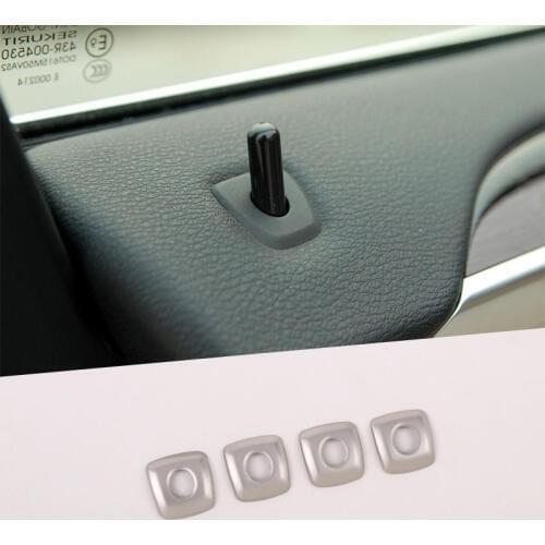 Car Accessories Stainless Steel Car Door Lock Knob Cover Trim For BMW X5 E70 X6 E71 2008-2013