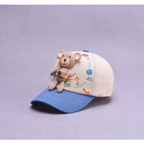 LDSLYJR new style Cartoon bear cotton Casquette Baseball Cap Adjustable Snapback Hats for child boy and girl 68