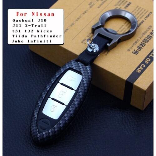 Color focus Galvanized Alloy Car Key Cover Case For Nissan Qashqai J11 X-Trail t31 t32 kicks Tiida Pathfinder Juke For Infiniti