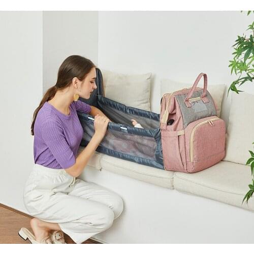 Maternity Nursing Handbag Stroller Bag Moms Backpack Diaper Bag Baby Bed Multifunctional Baby Bed Bags