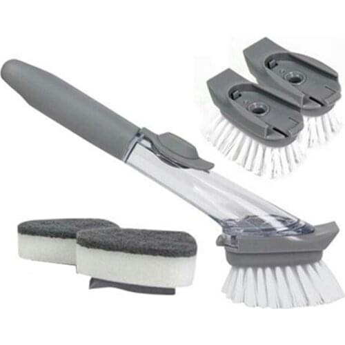 Household Cleaning Tools for Kitchen Stuff Hydraulic Pot Brushes Cleaner Sponge for Washing Dishes Soft-Bristle