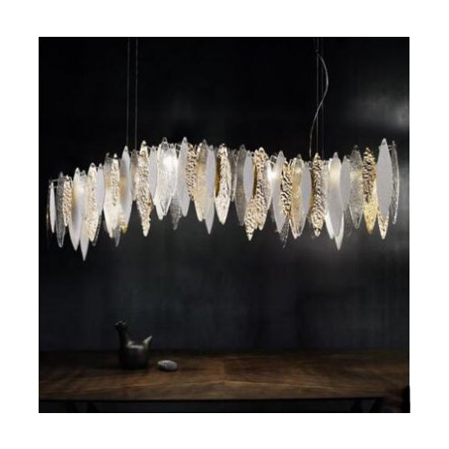 Italian restaurant chandelier creative art new designer bar decoration dining room exhibition hall glass lamps
