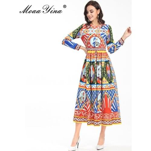 Женские платья MoaaYina China At AliExpress