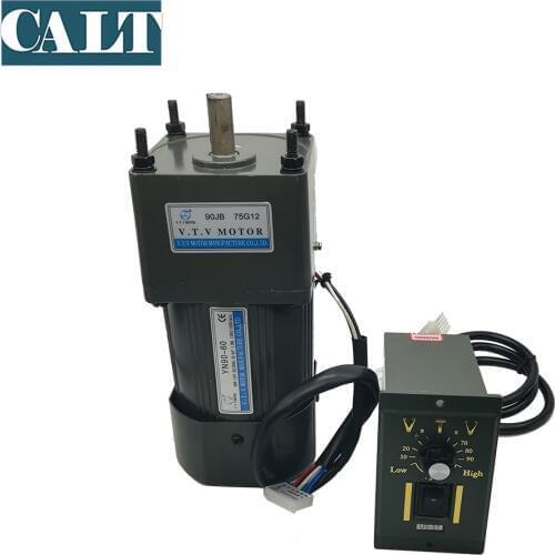 Precison VTV 220V Gear Reducer Motor YN90-60 60W Wide Ratio Ranges Micro AC Motor for Packaging Machine Tool Elevator Machinery