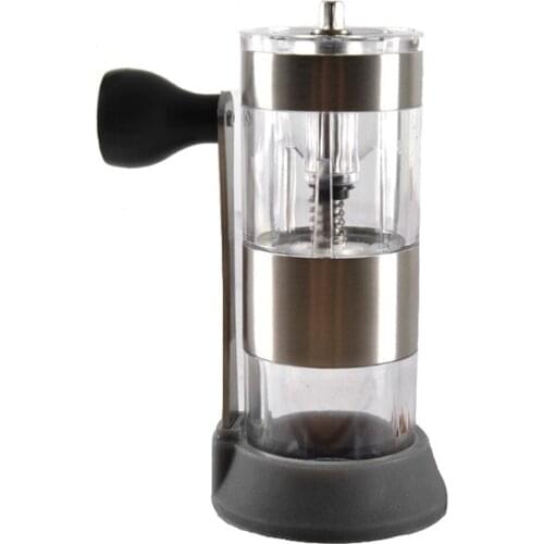 Manual Coffee Grinder, Portable Hand Coffee Bean Grinder of Adjustable Ceramic Burr, Hand Grinder for Espresso French Press Brew