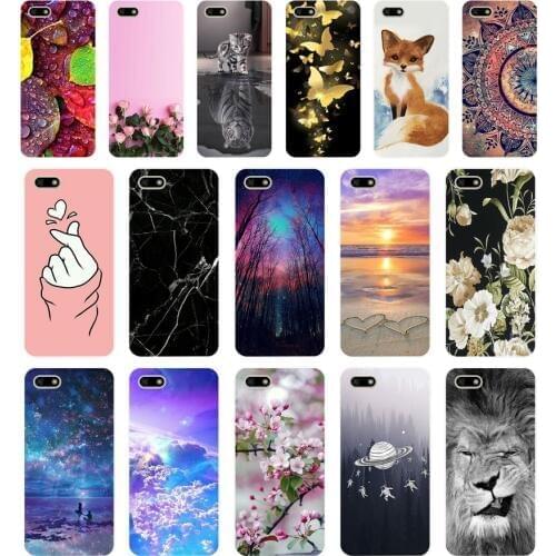 A Silicone case For Huawei Honor 7A Case 5.45" inch Soft Phone Case Huawei Honor 7A 7 A DUA-L22 Russian Back Cover Coque bumper