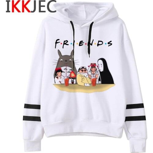 Totoro Studio Ghibli Harajuku Kawaii Hoodies Women Ullzang Miyazaki Hayao Funny Cartoon Sweatshirt 90s Graphic Cute Hoody Female