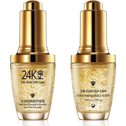 BIOAQUA 24K Face Serum for Face Anti Aging Anti Wrinkle Moisturizing Whitening Firming lift Nourishing Faical Essence