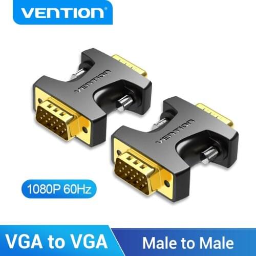 Vention VGA to VGA Adapter Male to Female Connector 15 Pin VGender Changer Convertor For PC TV Box Laptop SVGA Coupler Adapter