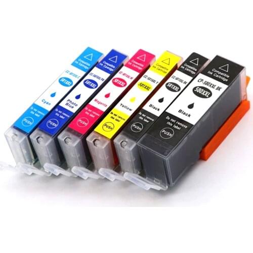 Vilaxh PGI580 CLI581 pgi-580 cli-581 Compatible Ink Cartridge for Canon Pixma TR7550 TR8550 TS6150 TS6151 TS6350 TS705 TS6250