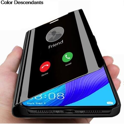 Mirror smart Case For huawei honor nove 5T Flip stand book phone cover on honor 20 pro nova5 t nova5t nova 5 t shockproof Cover
