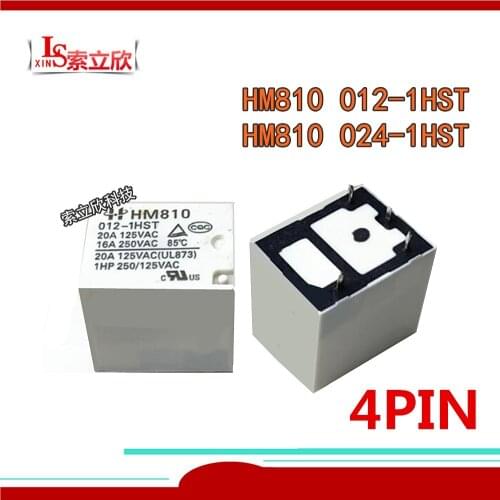 10PCS/lot 100%Original New Relay HM810-024-1HST 24VDC HM810 012-1HST 12VDC HM810 012 1HST HM810-T 024-1HST 12V 24V 4PIN 16A