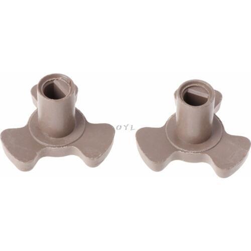 2Pcs 17mm Microwave Oven Turntable Roller Guide Support Coupler Tray Shaft