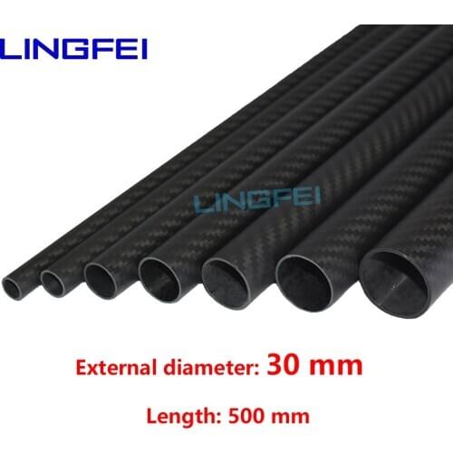 3K Carbon Fiber Tube 30 mm for UAV Drone DIY Frame arm Landing Gear Rc Drone kit
