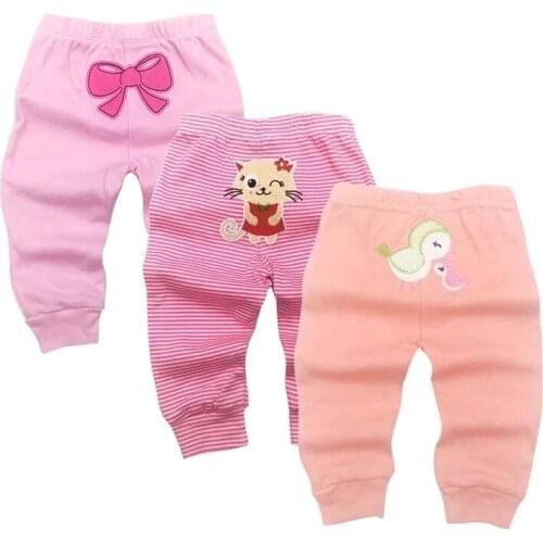 3pcs/Set Baby Pants Spring Summer Kids Harem PP Trousers Cotton Knitted Boy Girl Toddler Leggings Newborn Infant Clothing