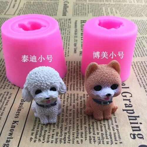 3D three dimensional Mini Baume Teddy car accessories aromatherapy gypsum baking silicone mold DIY dropping mold