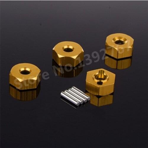 4P/Lot RC Aluminum Wheel Hex Nut 12MM HSP 102042 (02134) for 1/10 Scale Models Upgrade Parts 4WD RC Car Himoto HSP Accesories