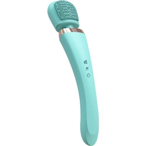 8 Frequency 20 Speed Vibration Modes Quiet Handheld Rechargeable Bath Brush Massager Cordless Stimulator Relieve Your Tight G99E