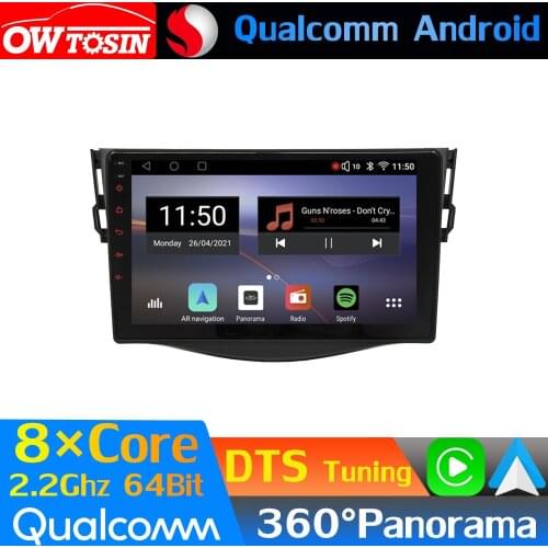 Qualcomm 8Core Android Car Media For Toyota RAV4 Vanguard 3 XA30 2005-2012 GPS 360 Panoramic Radio CarPlay HDMI DTS HIFI 4G WiFi
