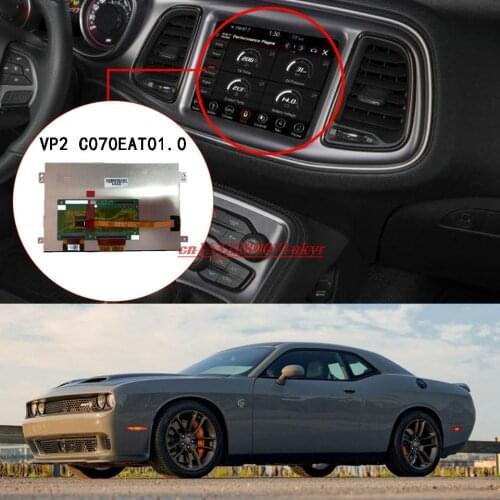 For Dodge Challenger UAG Radio VP2 C070EAT01.0 LCD touch screen panel 7" AUO LCD Display Car Auto Navigation monitor LCDs