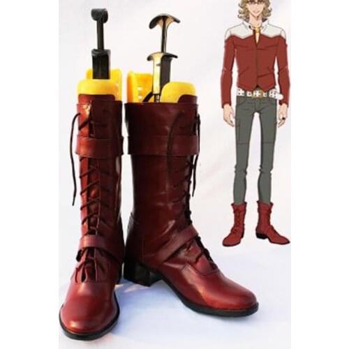 Tiger & Bunny Barnaby Brooks Cosplay Boots Shoes Anime Party Cosplay Boots Custom Made Men Shoes