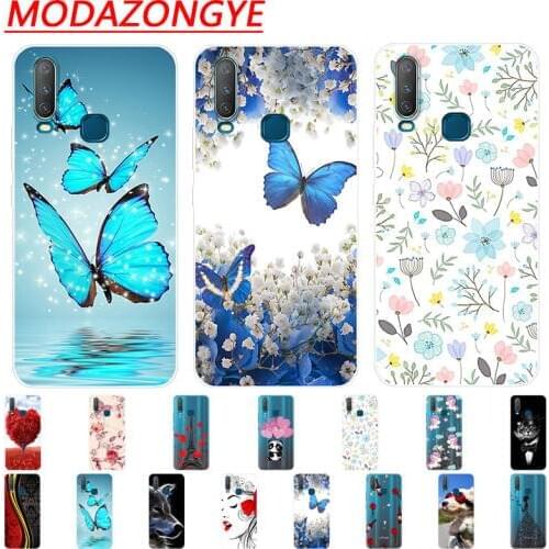 VIVO Y17 Case Silicone Back Protective Cover Cartoon Soft TPU Phone Case For VIVO Y17 1902 Y 17 VIVOY17 Case 6.35 Inch