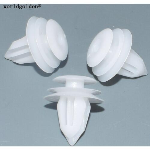 Worldgolden 100pcs trim Board Retainer for Toyota#90467-10161(9046710161),67771-35010(6777135010),90467-08179(9046708179)