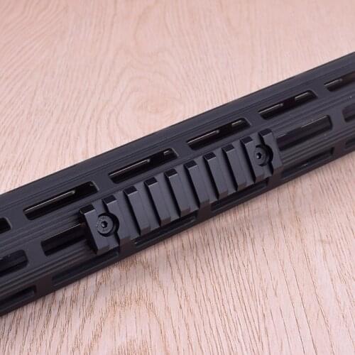 M-LOK 9 Slots Rail for Weapon Light or Laser Mounted on MLOK Handguard Rail Hunting Accessory Tactical Gear