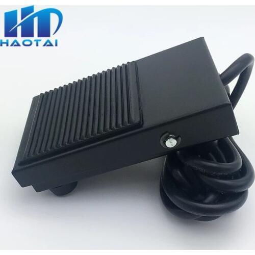 FS-1 AC 220V 10A 1NO 1NC SPDT Black Non-slip Rubber Surface Momentary Switch TFS-1 Foot Switch