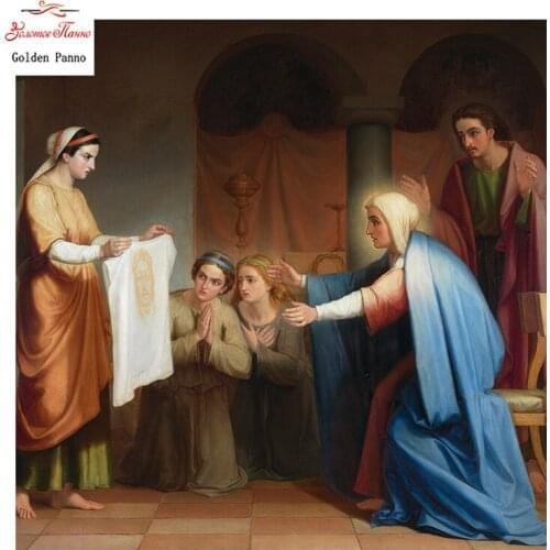 Golden Panno,diamond painting Diamond embroidery full square 5d diy mosaic sale character picture by rhinestones prayer